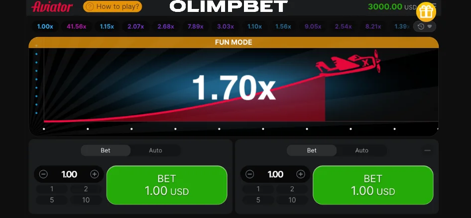 Olimpbet Aviator demo