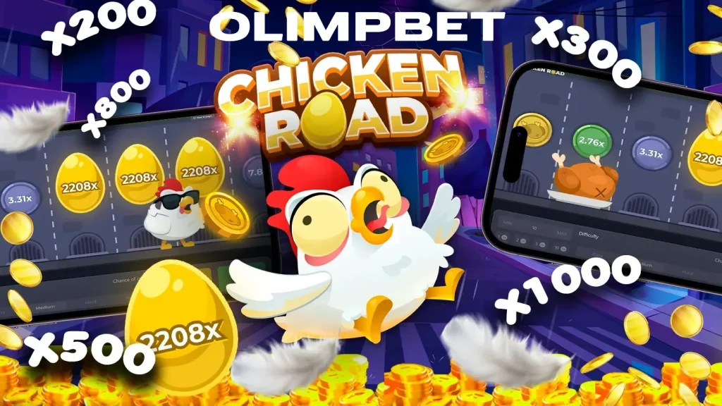 OlympBet Chicken Road o‘yinini tanlang