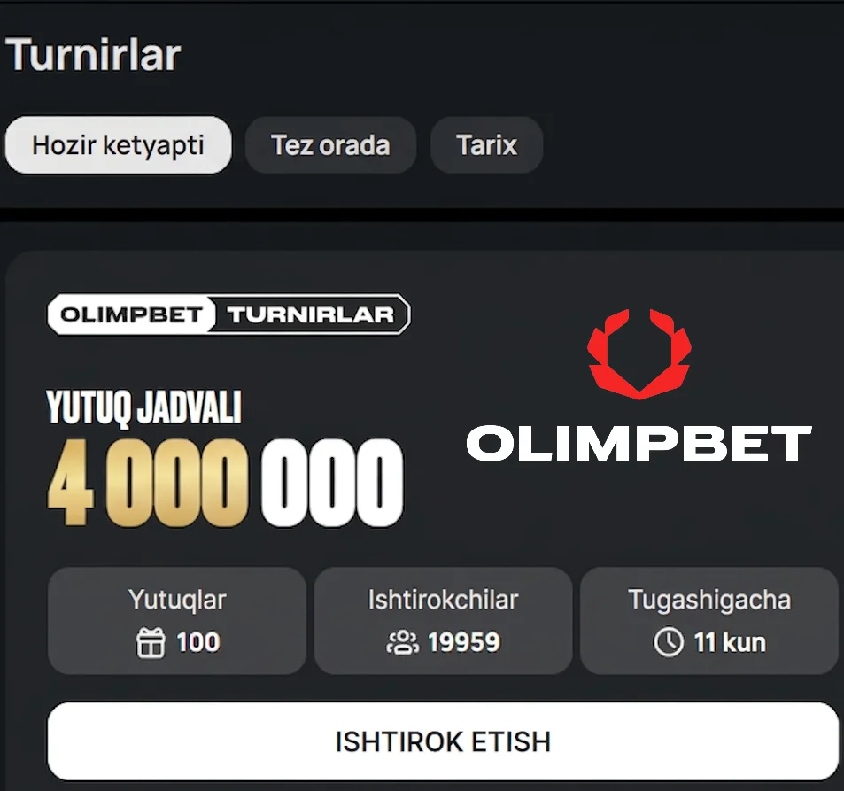 Joriy Olimpbet musobaqasi ishtirokchilari uchun turnir va sovrin jamg‘armasi